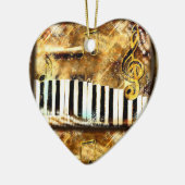 Gouden Toetsenbord Keramisch Ornament (Links)