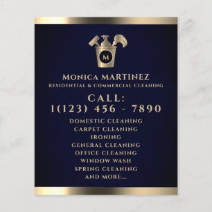 Gouden Toon zwart met logo Flyer