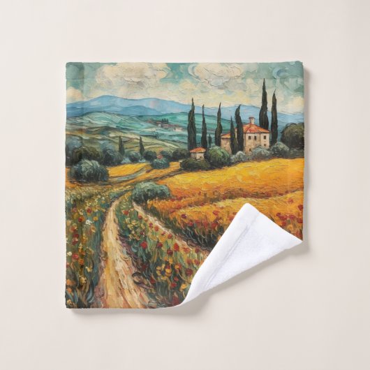 Gouden Toscane Dromen Bad Handdoek (Wasdoekje)