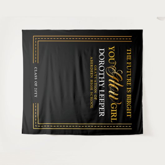 Gouden touch Maak je toekomst mooier. Wandkleed (Voorkant (horizontaal))