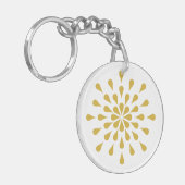 Gouden traandruppels sleutelhanger (Voorkant Links)