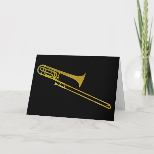 gouden trombone kaart (Voorkant)