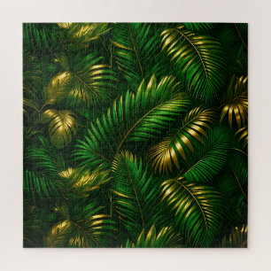 Gouden Tropische Bladeren Jungle Luxe Legpuzzel