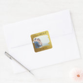 Gouden trouwdatum labels (Envelop)