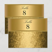 Gouden Trouwfeest tafel Nummers Briefkaart (Voorkant / Achterkant)