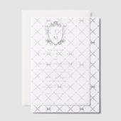 Gouden Trouwkam Custom Trouwkleding Initialen Vellum Uitnodigingen (Offset (Uitnodiging))