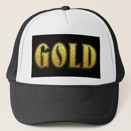 Gouden Trucker Hoed Pet (Voorkant)