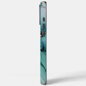 Gouden turquoise Paarse bloem Case-Mate iPhone Case (Achterkant / Links)