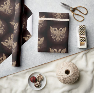 Gouden Tweeling Raaf Noorse Mythologie Zwart Cadeaupapier