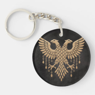 Gouden Tweeling Raaf Noorse Mythologie Zwart Sleutelhanger