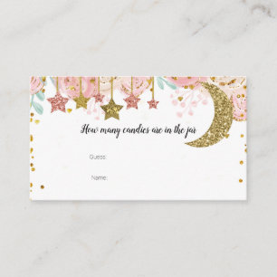 Gouden twinkel Hoeveel Snoepjes in de pot Kaart