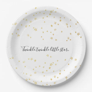 Gouden Twinkle Little Star Baby shower Papier Bord
