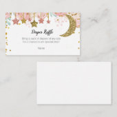 Gouden twinkle luier Raffle Informatiekaartje (Voorkant / Achterkant)