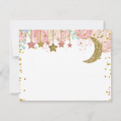 Gouden twinkle RSVP-kaart Bedankkaart (Achterkant)