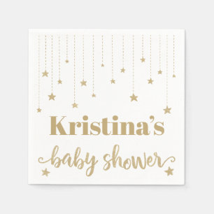 Gouden Twinkle Twinkle Little Star Baby Shower Servet