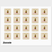 Gouden Uil Handgemaakte Sticker (Vel)