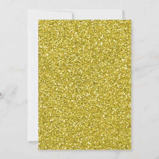 Gouden uitnodiging om met de hand te schrijven (Achterkant)