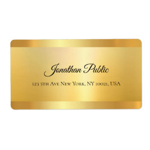 Gouden Uitzicht Calligrafie Script Naam Elegante S Etiket