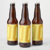 Gouden uitzicht lege sjabloon glamour elegant bier etiket (Flessen)
