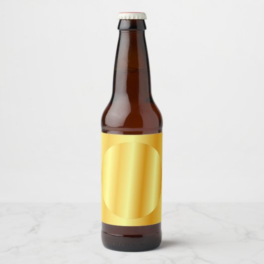 Gouden uitzicht lege sjabloon glamour elegant bier etiket (Voorkant)