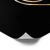 Gouden Unalome Poster (Hoek)