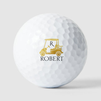 Gouden Unieke Douane Winkel Monogram Naam Golfballen