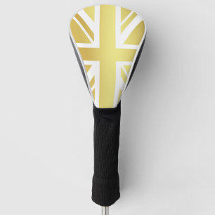 Gouden Union Jack Britse vlag Golfheadcover