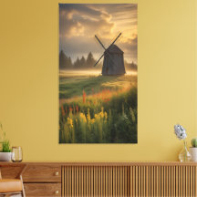 Gouden uur bij de oude windmolen