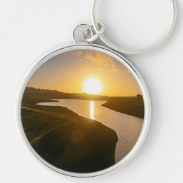 Gouden Uur Glow bij Baitings Reservoir Sleutelhanger