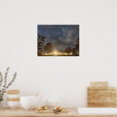 Gouden uur in de buurt poster (Keuken)