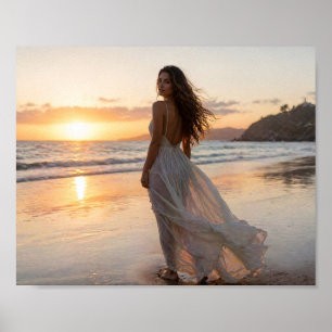 Gouden Uur Oceaan Bries Poster