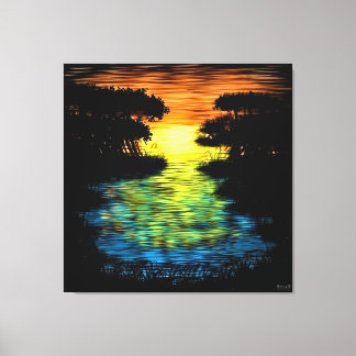 Gouden Uur Sereniteit Canvas Afdruk