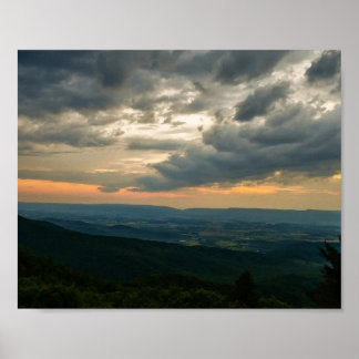 Gouden Uur Storm, Shenandoah Poster