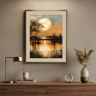Gouden Uur Zonsondergang Poster
