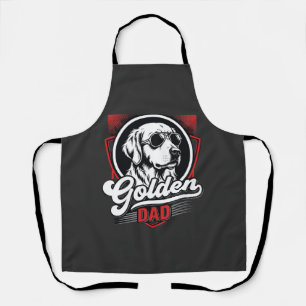 Gouden Vader Golden Retriever Zonnebril Ontwerp Schort