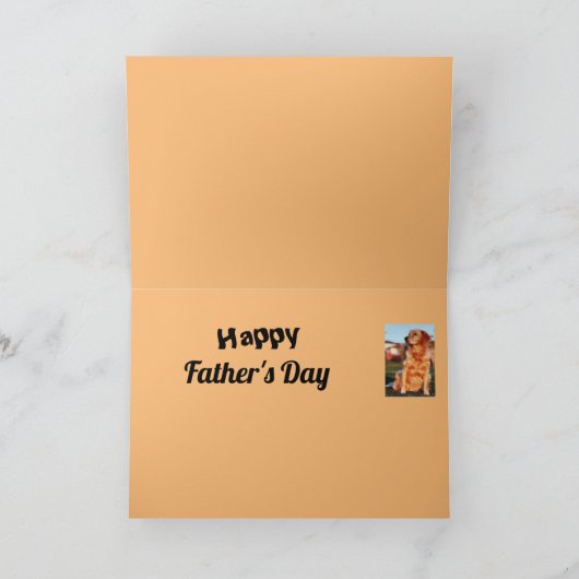 Gouden Vader Vader Gouden Retriever Hond Kampioen Kaart (Binnen)