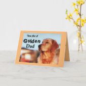 Gouden Vader Vader Gouden Retriever Hond Kampioen Kaart (Gele Bloem)