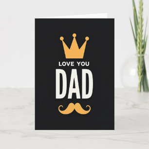 Gouden Vaderdag Embleemkaart Kaart