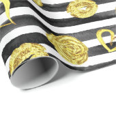 Gouden Valentijn Cadeaupapier (Rol Hoek)