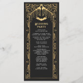 Gouden Vampier Kathedraal Gotische bruiloft Programma (Achterkant)