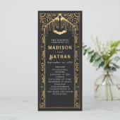 Gouden Vampier Kathedraal Gotische bruiloft Programma (Staand voorkant)