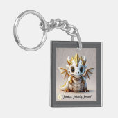 Gouden Vector Dragon Sleutelhanger (Voorkant Links)