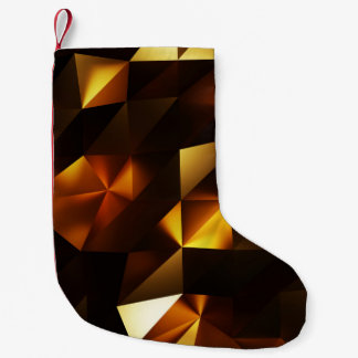 Gouden Veelhoek: 3D Abstract het teruggeven Kleine Kerstsok