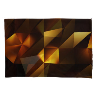 Gouden Veelhoek: 3D Abstract het teruggeven Kussensloop