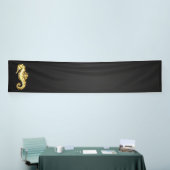 Gouden Veelhoekige Zeepaard Spandoek (Beurs)