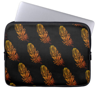Gouden Veer Kunst Neopreen Laptopkoker 13" Laptop Sleeve