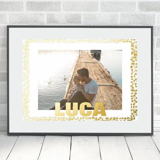 Gouden verf druppels modern vet bewerkbare tekst f folie afdrukken