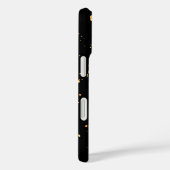Gouden verf Splatter op zwart Case-Mate iPhone Case (Achterkant / Rechts)