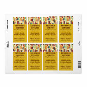 Gouden Verjaardag Wijn Label (375ml) (Full Sheet)