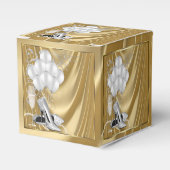 Gouden verjaardagsfeestje bedankdoosjes (Voorkant Zijde)